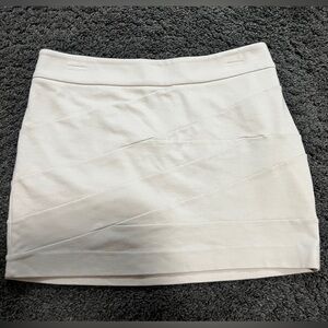 Express Cream Mini Pencil Skirt Casual
